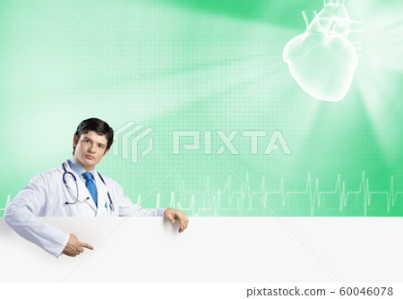 Doctor with banner 60046078