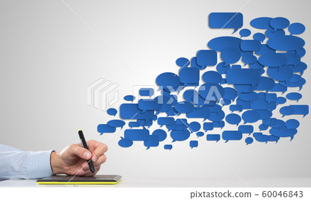 Social media communication Social media communication 60046843