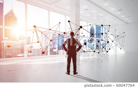 Networking and social communication concept as effective point for modern business Networking and social communication concept as effective point for modern business 60047764
