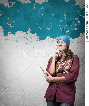 She is painting her world 60048568