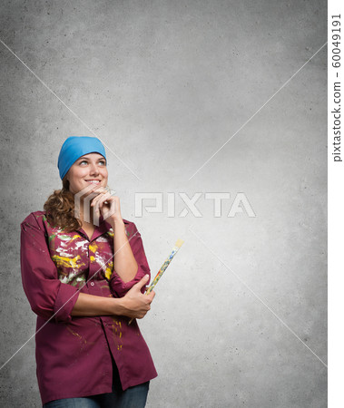 She is painting her world 60049191