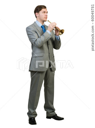 Businessman play fife Businessman play fife 60049781