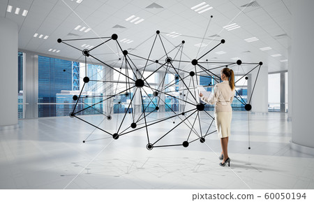Networking and social communication concept as effective point for modern business Networking and social communication concept as effective point for modern business 60050194