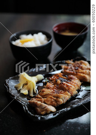 japanese food , Chicken teriyoki with rice japanese food , Chicken teriyoki with rice 60050229