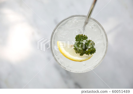 Lemonade , lemon drink with ice on table Lemonade , lemon drink with ice on table 60051489