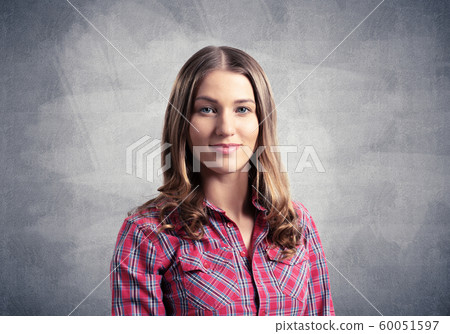 Young beautiful woman with charming smile Young beautiful woman with charming smile 60051597