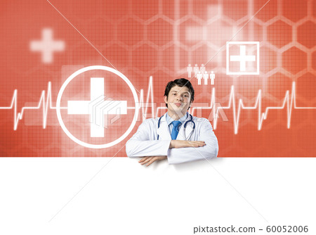 Doctor with banner 60052006