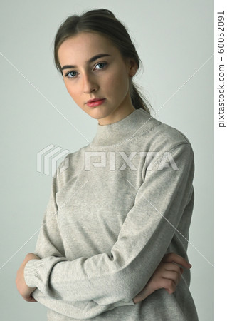 Portrait Of Young Girl shoot in Studio Portrait Of Young Girl shoot in Studio 60052091