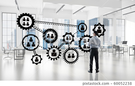 Networking and social communication concept as effective point for modern business 60052238