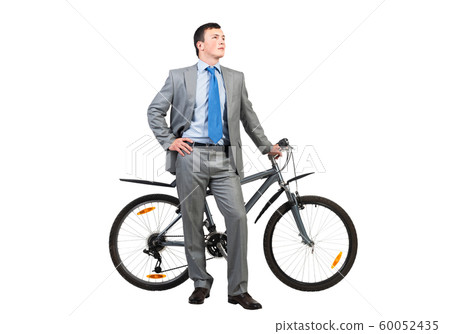 Handsome man in grey business suit and tie Handsome man in grey business suit and tie 60052435