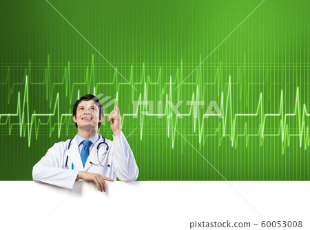 Doctor with banner 60053008