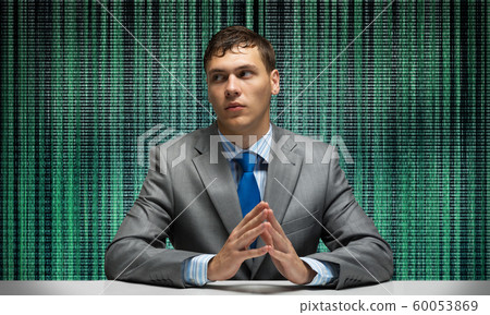 Young businessman in business suit and tie Young businessman in business suit and tie 60053869