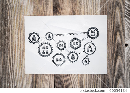Human resource recruitment pencil hand drawn Human resource recruitment pencil hand drawn 60054184
