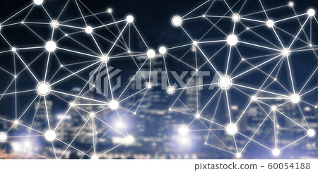 Modern wireless technologies as means of communucation and networking on dark background 60054188