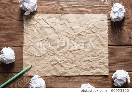 Concept of inspiration and creativity with paperballs. Place your text Concept of inspiration and creativity with paperballs. Place your text 60055590
