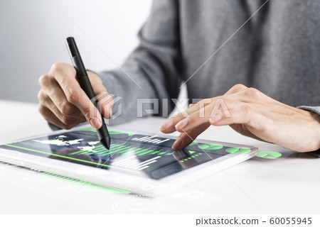 Tablet computer for financial data analysis Tablet computer for financial data analysis 60055945