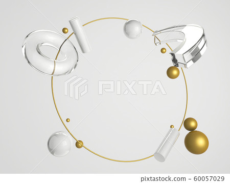 3d render primitives composition. Flying shapes in motion on white background. Copy space 3d render primitives composition. Flying shapes in motion on white background. Copy space 60057029