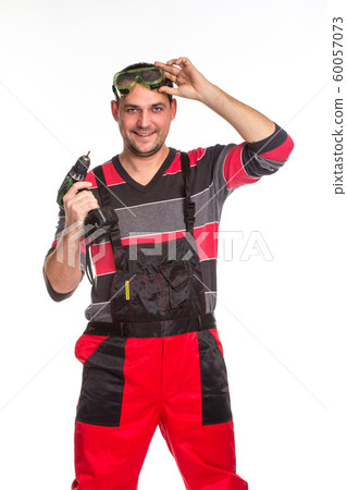 Construction Worker with Drill Construction Worker with Drill 60057073