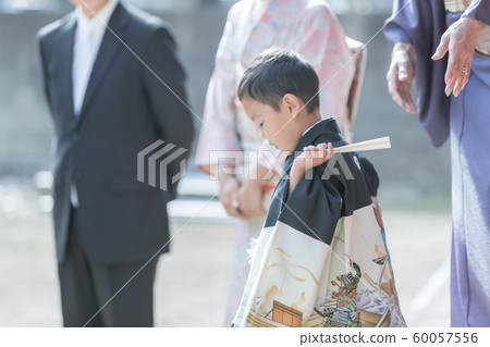 festival day for children of three, five and seven years of age, boy, man-child 60057556