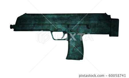 UZI submachine gun isolated on white 60058741