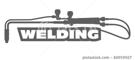 Welding emblem - oxy acetylene cutting torch, weld 60059507