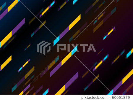 Abstract colorful geometric minimal tech - Stock Illustration [60061879 ...