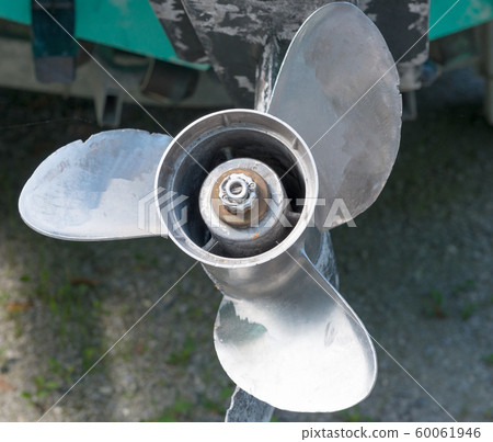 Close up of an outboard propeller Close up of an outboard propeller 60061946
