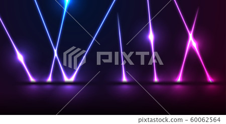 Blue purple neon laser lines technology modern - Stock Illustration ...