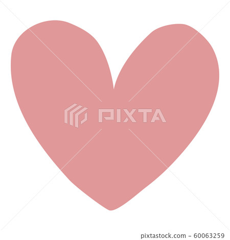 Hand drawn vector heart. Valentines day or wedding design element. 60063259