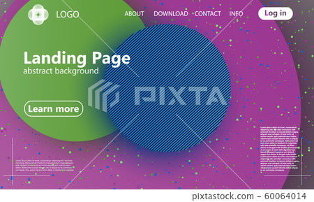 Cover design. Landing page. Vector illustration. 60064014