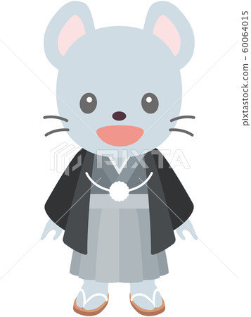 Cute mouse with crested eagle 60064015