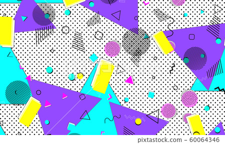 Navy Print. Pink Childish Texture. Retro Poster. 60064346