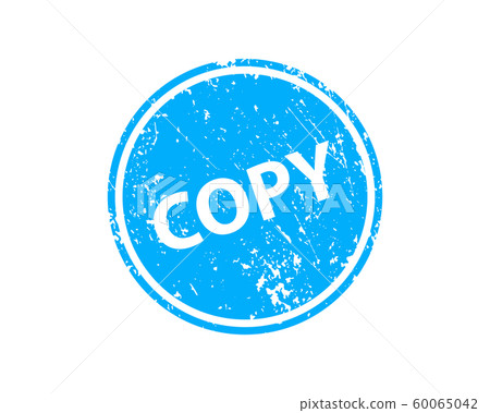 Copy stamp vector texture. Rubber cliche imprint. Copy stamp vector texture. Rubber cliche imprint. 60065042