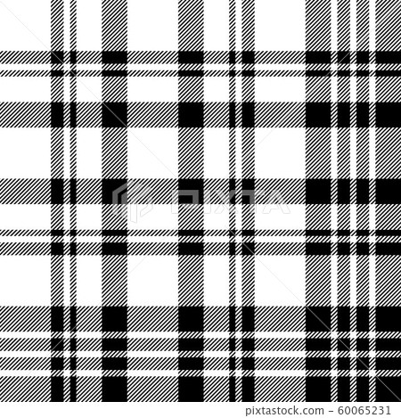Diagonal black white check plaid seamless pattern - Stock Illustration ...