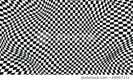 Deformed Checker Surface 3D Rendering Deformed Checker Surface 3D Rendering 60067132