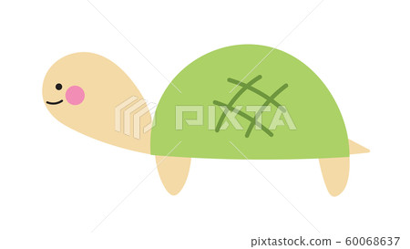 Cute turtle illustration - Stock Illustration [60068637] - PIXTA