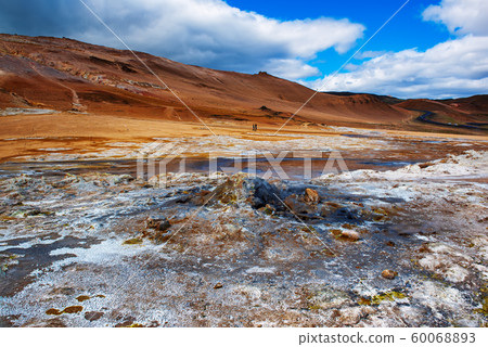 Geothermal area Hverir, Iceland. Geothermal area Hverir, Iceland. 60068893