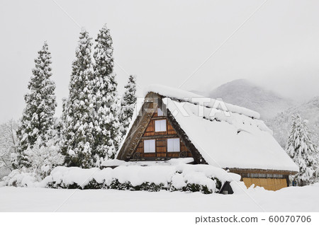 [Gifu Prefecture] Winter Shirakawa-go World Cultural Heritage 60070706