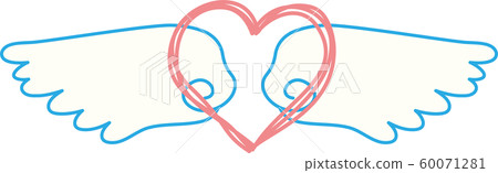 Angel wings wings halo angel ring jumping heart Angel wings wings halo angel ring jumping heart 60071281