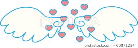 Angel wings wings halo angel ring jumping heart Angel wings wings halo angel ring jumping heart 60071284