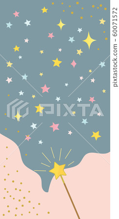 星和魔術棒背景圖 60071572