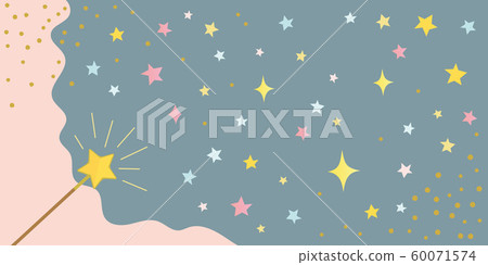 星和魔術棒背景圖 60071574