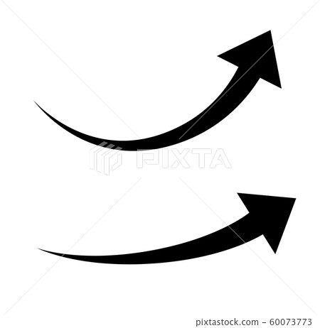 Up curve arrow icon - Stock Illustration [60073773] - PIXTA