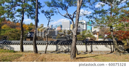 Korean Meaning, Korean Landscape, Namsan Hanok Village, Hanok, South Korea Images, Hanok Images, Hanok Landscape, Hanok Village 60075328