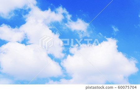 white cloud and blue sky background Nature Landscape. white cloud and blue sky background Nature Landscape. 60075704