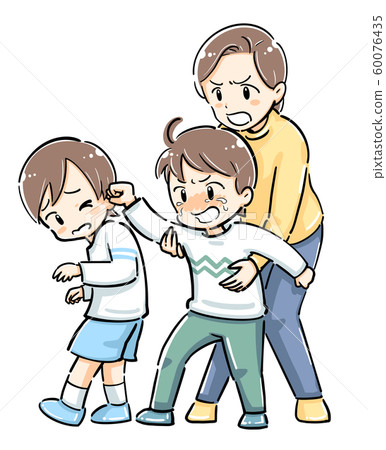 Child hitting and adult entering stop 60076435