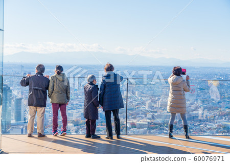 Tokyo City View Rooftop Skyscraper 60076971