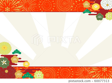Fireworks New Year Japanese style background Fireworks New Year Japanese style background 60077313