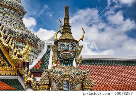 Giant Yak, Yaksha statue with large teeth, 60078297