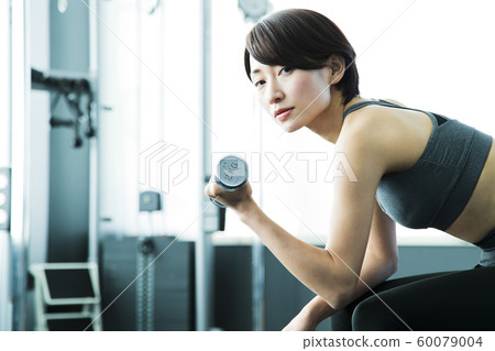 Fitness Sports Gym Training Middle Female Exercise Fitness Sports Gym Training Middle Female Exercise 60079004